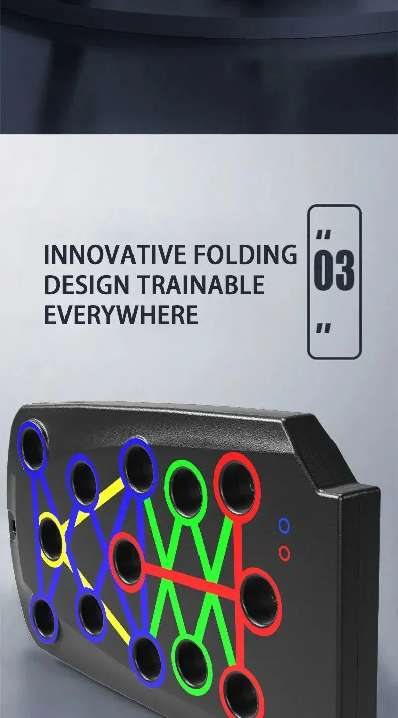 PowerBoard Pro – Portable Multifunctional Push-Up Training System for Total Upper Body Strength