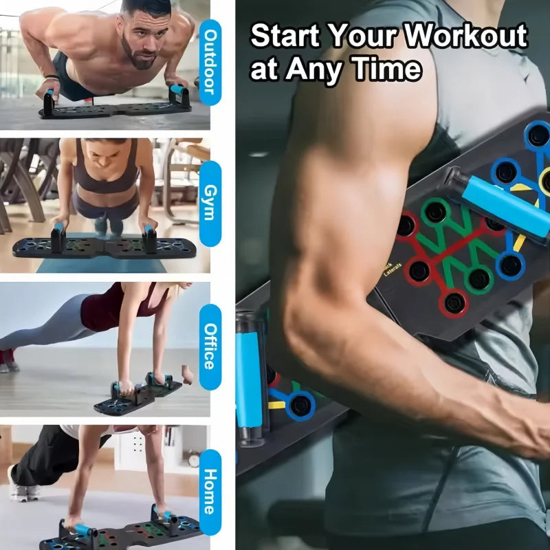 PowerBoard Pro – Portable Multifunctional Push-Up Training System for Total Upper Body Strength