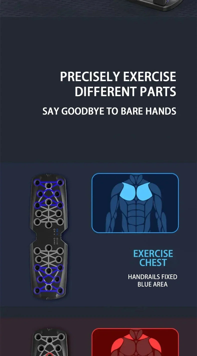 PowerBoard Pro – Portable Multifunctional Push-Up Training System for Total Upper Body Strength
