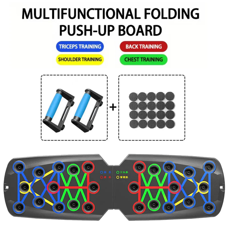 PowerBoard Pro – Portable Multifunctional Push-Up Training System for Total Upper Body Strength