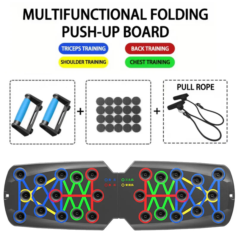 PowerBoard Pro – Portable Multifunctional Push-Up Training System for Total Upper Body Strength