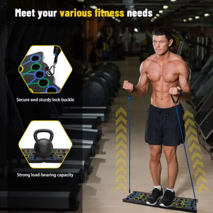 PowerBoard Pro – Portable Multifunctional Push-Up Training System for Total Upper Body Strength
